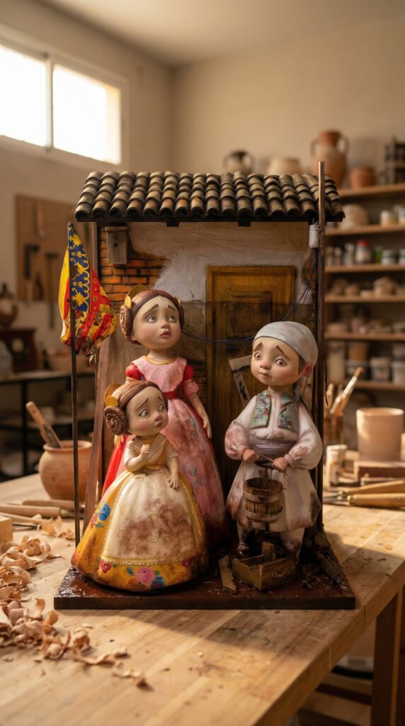 ¿Cómo se llaman las figuras de las Fallas de Valencia? Ninot de Carlos Borràs 